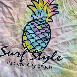 Surf Style Panama City Cropped Tie-Dye T-Shirt